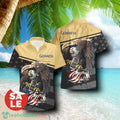 Guinness Eagle American Flag Combo Hawaiian Shirt & Shorts For Men Women