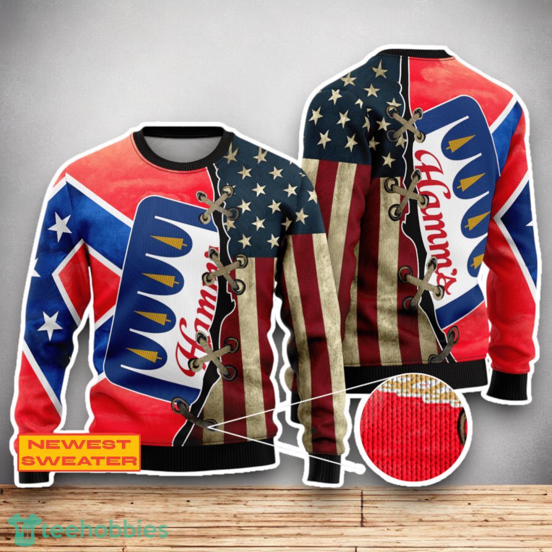 Hamm’s Beer USA Flag 3D Sweater For Men Women