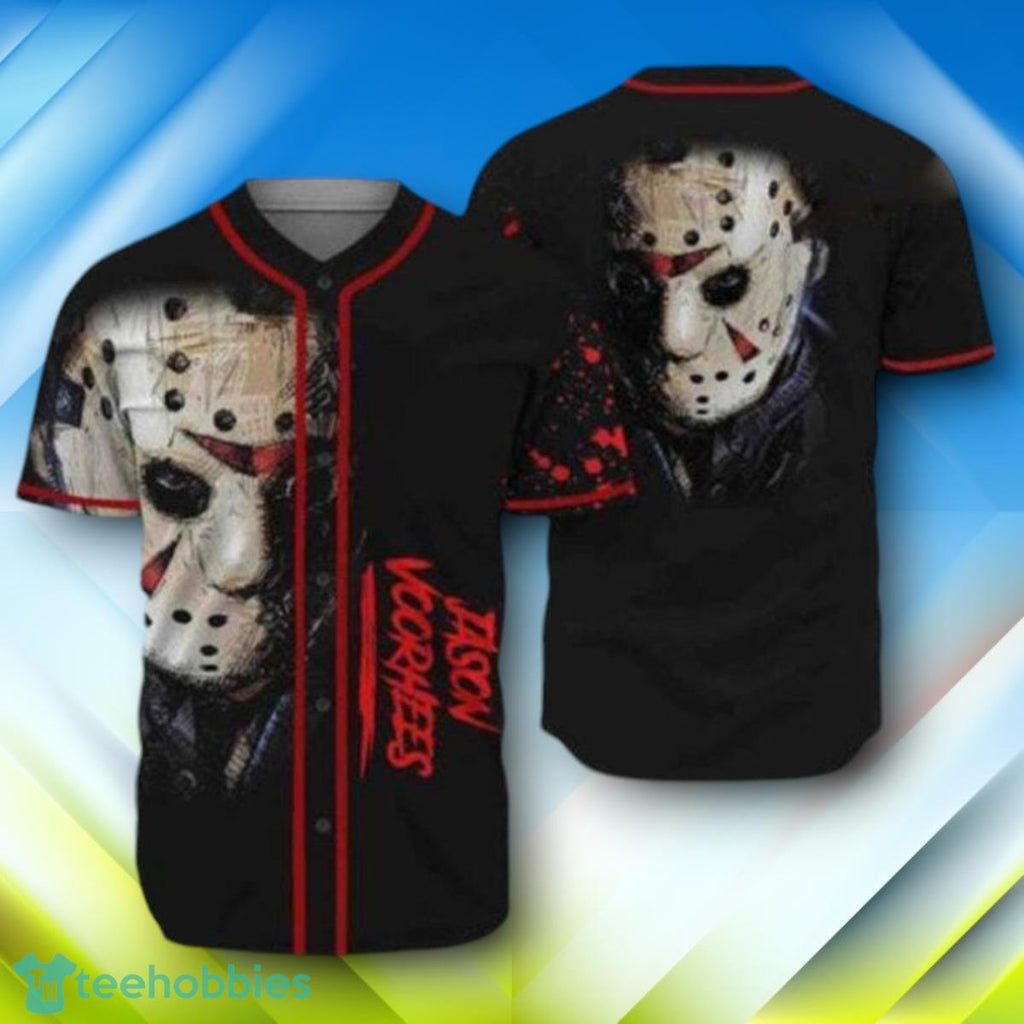 Happy Halloween Jason Voorhees Halloween Baseball Jersey Style Gift