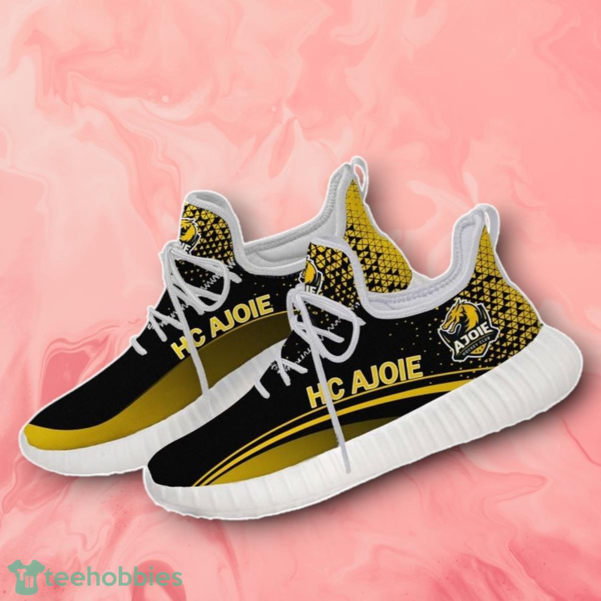 HC Ajoie Ice Hockey White And Red And Yellow Reze Shoes Sneaker Style Gift