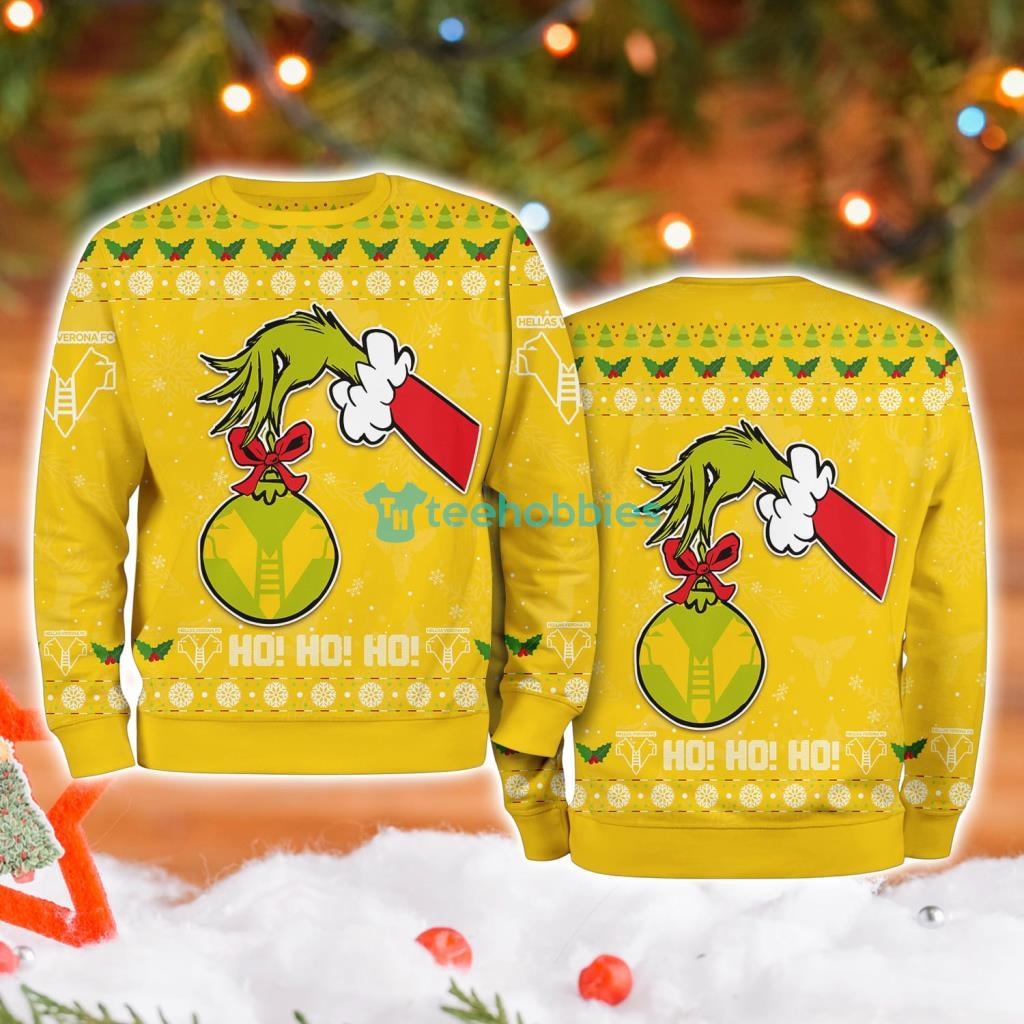 Hellas Verona Grinch Hand Ugly Christmas Sweater 3D