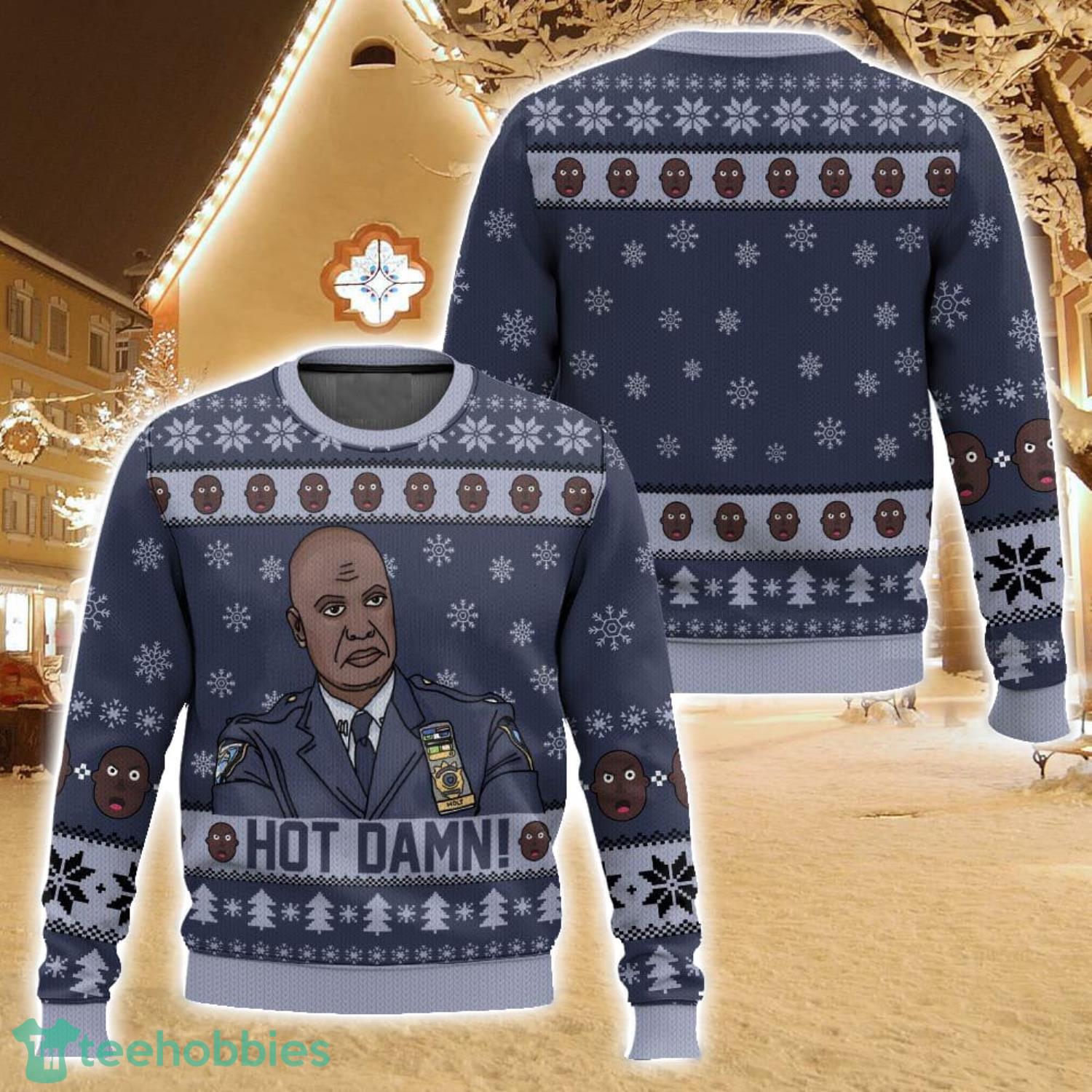 Damn! Captain Raymond Holt Brooklyn Nine-Nine Ugly Christmas Sweater For Men And Women Christmas Holiday Gift Family Gift