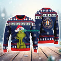 Houston Astros MLB The Grinch Funny Merry Christmas Ugly Sweater 3D New Trend