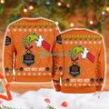 Houston Dynamo Grinch Hand Ugly Christmas Sweater 3D