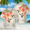 Hummingbirds Trumpet Flower Hawaiian Shirt Beach Shirt