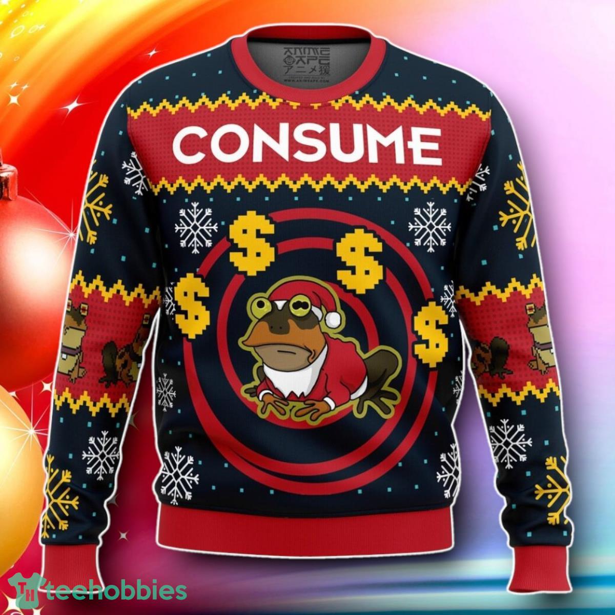 Hypnotoad Consume Futurama Ugly Christmas Sweater Gift For Loved Ones