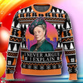 I Never Argue I Explain Downton Abbey Ugly Christmas Sweater Gift For Loved Ones