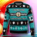 I Survived Toilet Paper Apocalypse 2020 Ugly Christmas Sweater Gift For Loved Ones