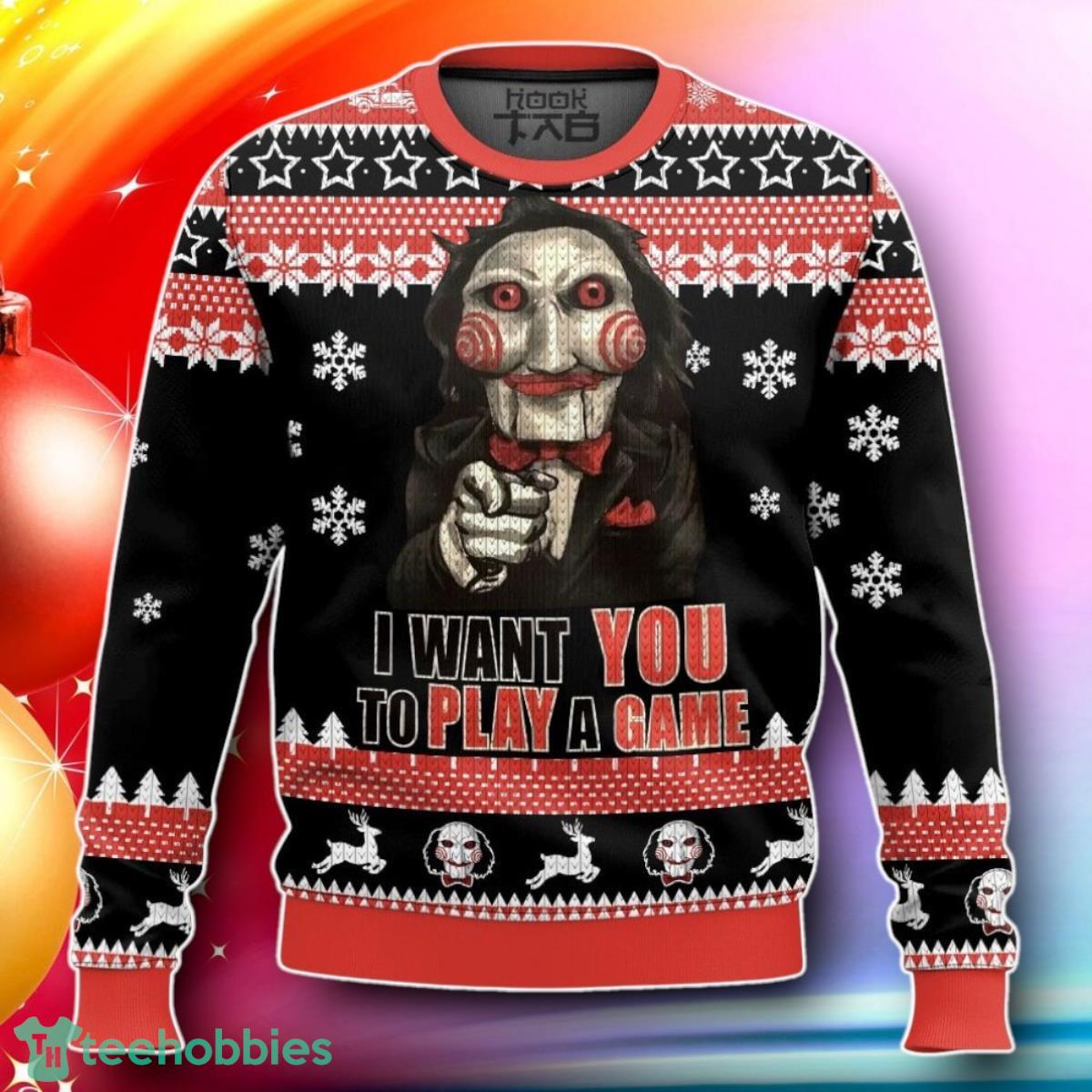 I Want To Play A Game Jigsaw – Saw Ugly Sweater Gift For Loved Ones