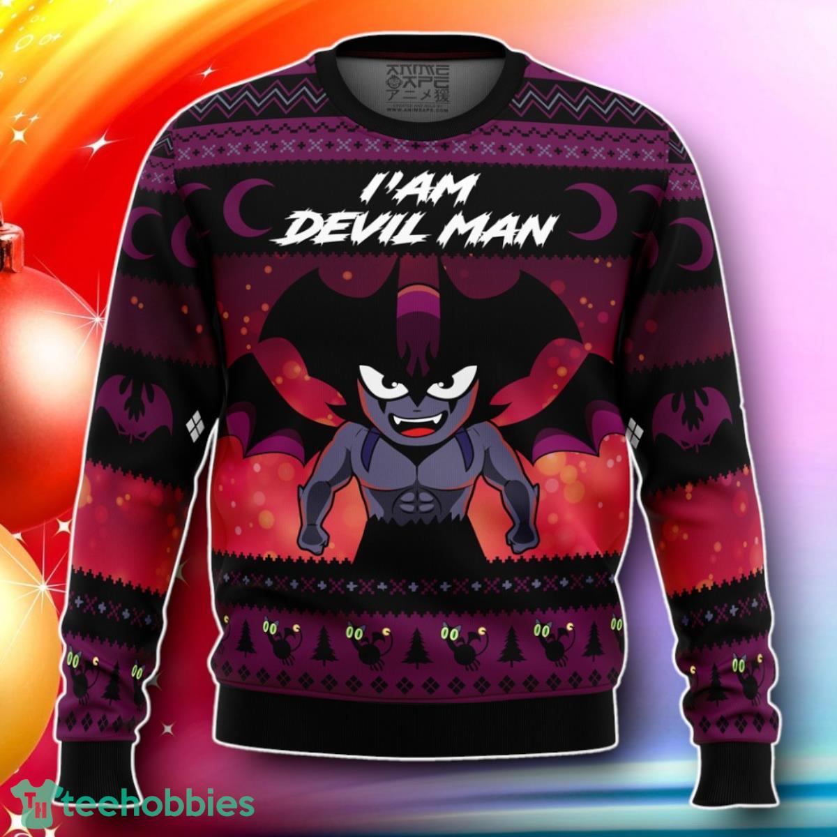 I’am Devilman Devilman Ugly Christmas Sweater Gift For Loved Ones