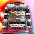 Ice Bear Cartoon Christmas Ugly Sweater Gift For Loved Ones