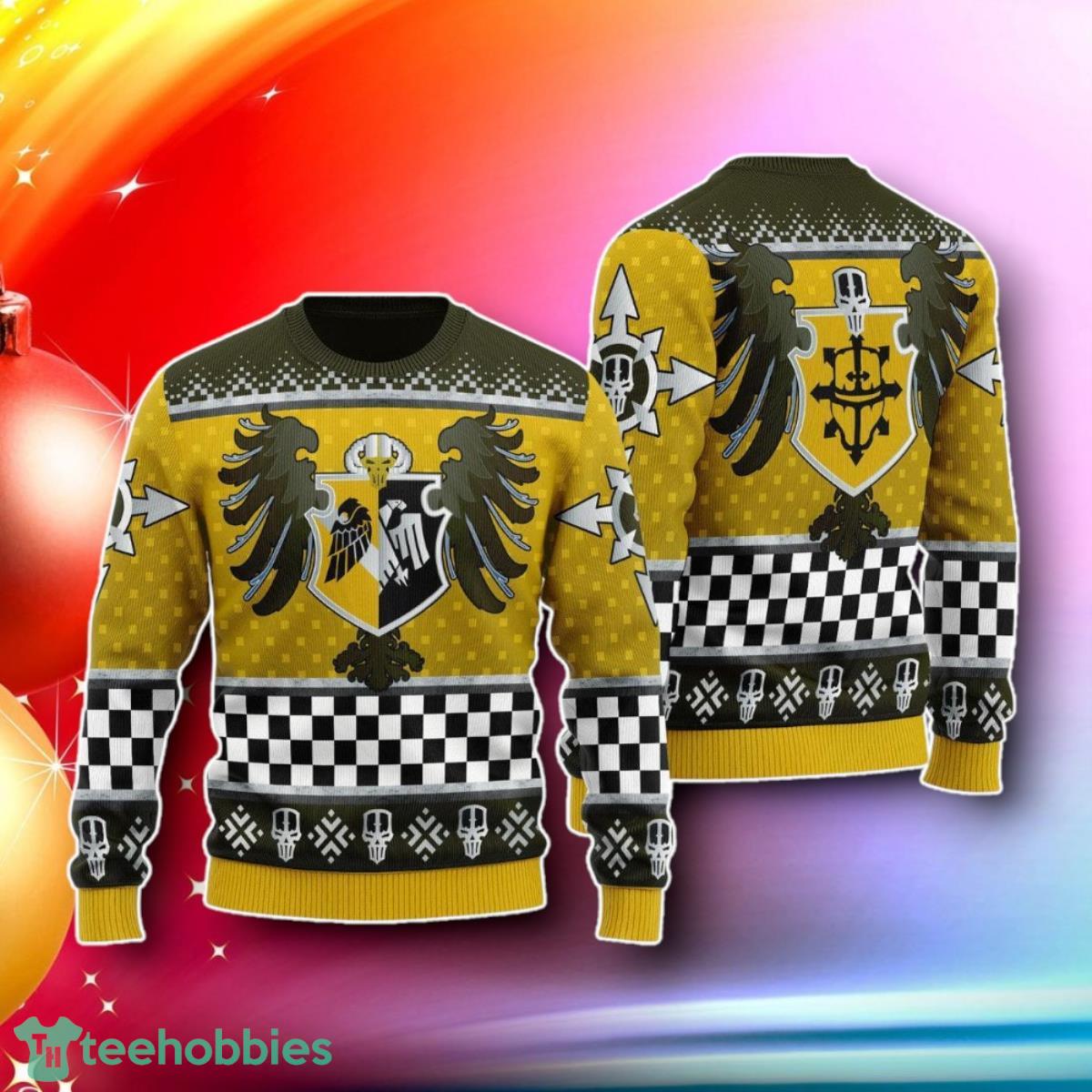 Imperial Knights House Hawkshroud Iconic Ugly Christmas Sweater Gift For Loved Ones
