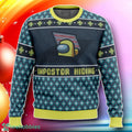Impostor Hiding Among Us Ugly Christmas Sweater Gift For Loved Ones