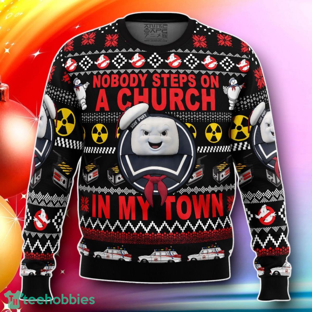 In My Town Ghost Busters Ugly Christmas Sweater Gift For Loved Ones