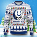 Indianapolis Colts Grateful Dead Rock Band Ugly Christmas Sweater Style Gift