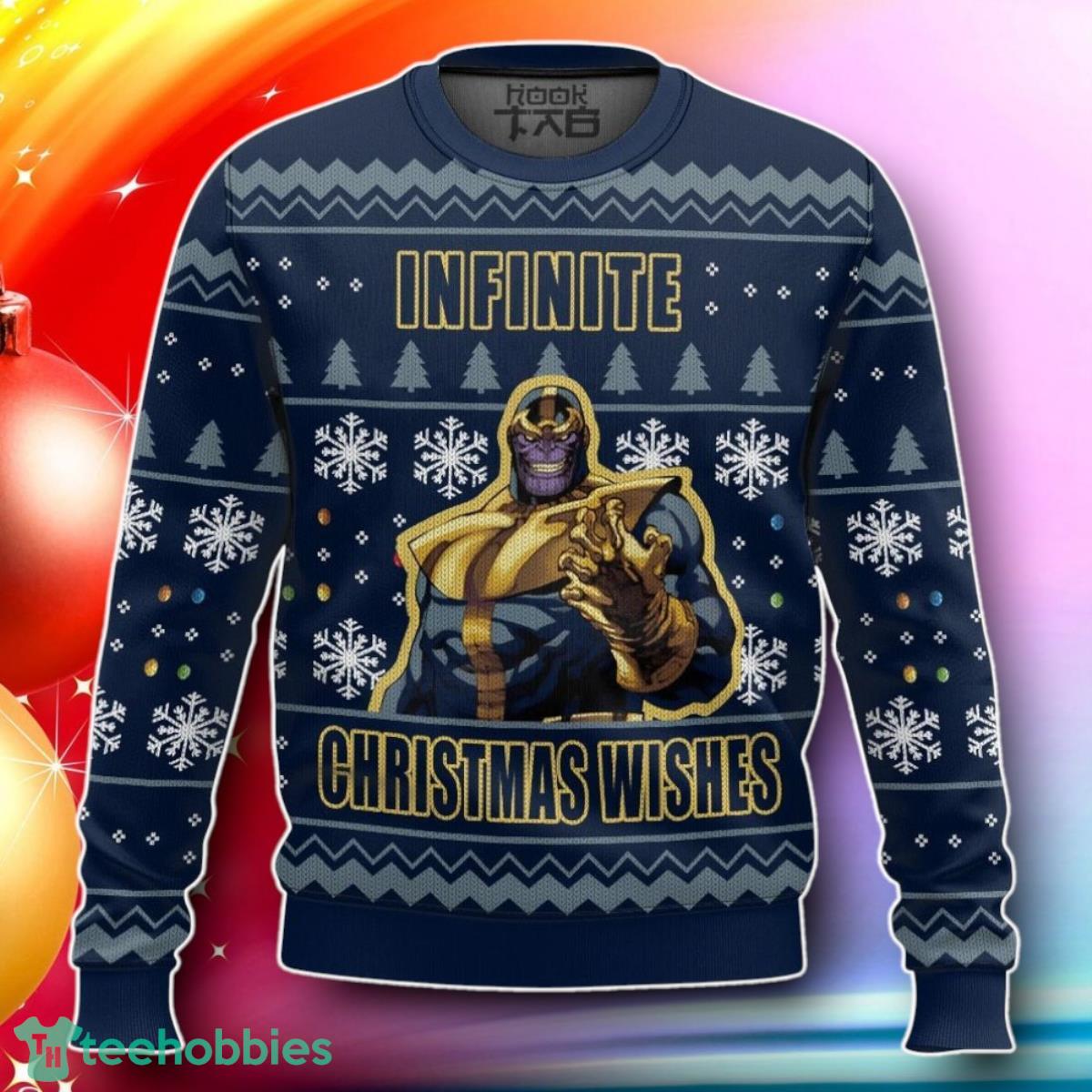 Infinite Christmas Wishes Thanos Ugly Sweater Gift For Loved Ones