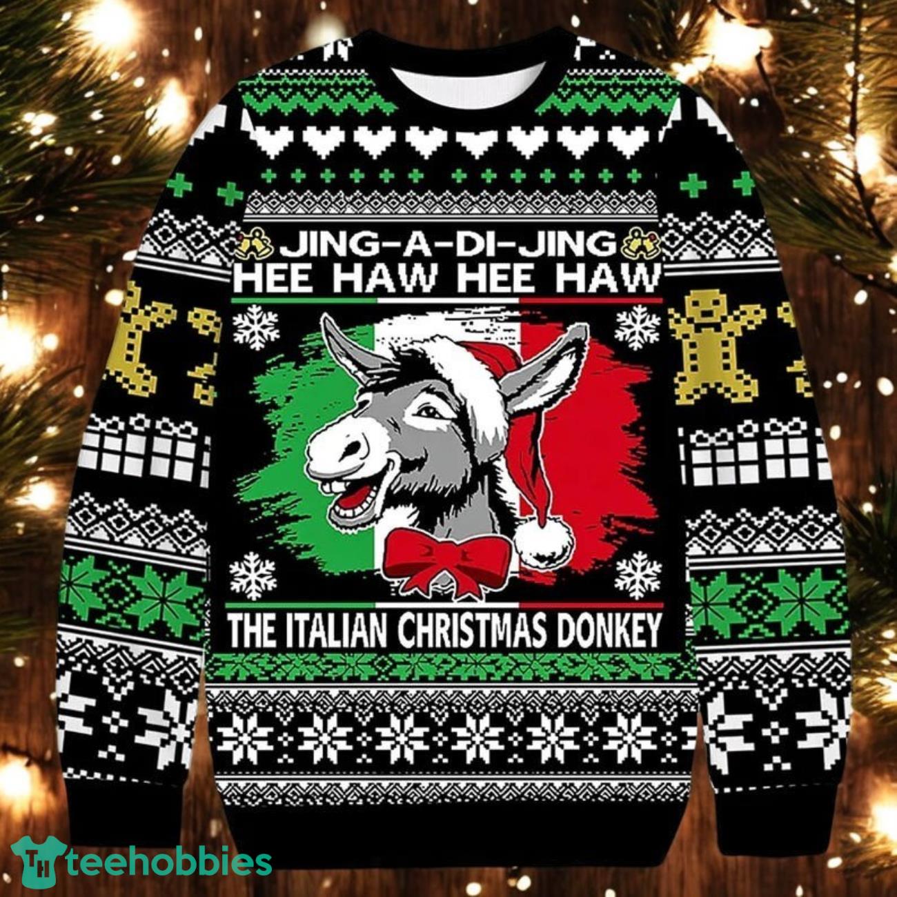 Italian Donkey Ugly Christmas Sweater