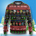 It’s On Like A Donkey Kong Snowflake Pattern Ugly Christmas Sweater Style Gift