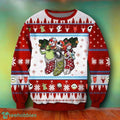 Jack Sally And Oogie Boogie Blue Funny Couples Ugly Christmas Sweater For Men Womens