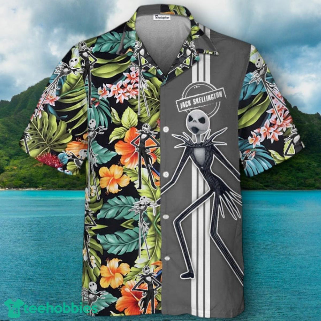 Jack Skellington Floral Hawaiian Shirt Impressive Gift