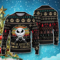 Jack Skellington Mostly Peace Love Light Christmas Christmas Ugly Sweater Special Gift