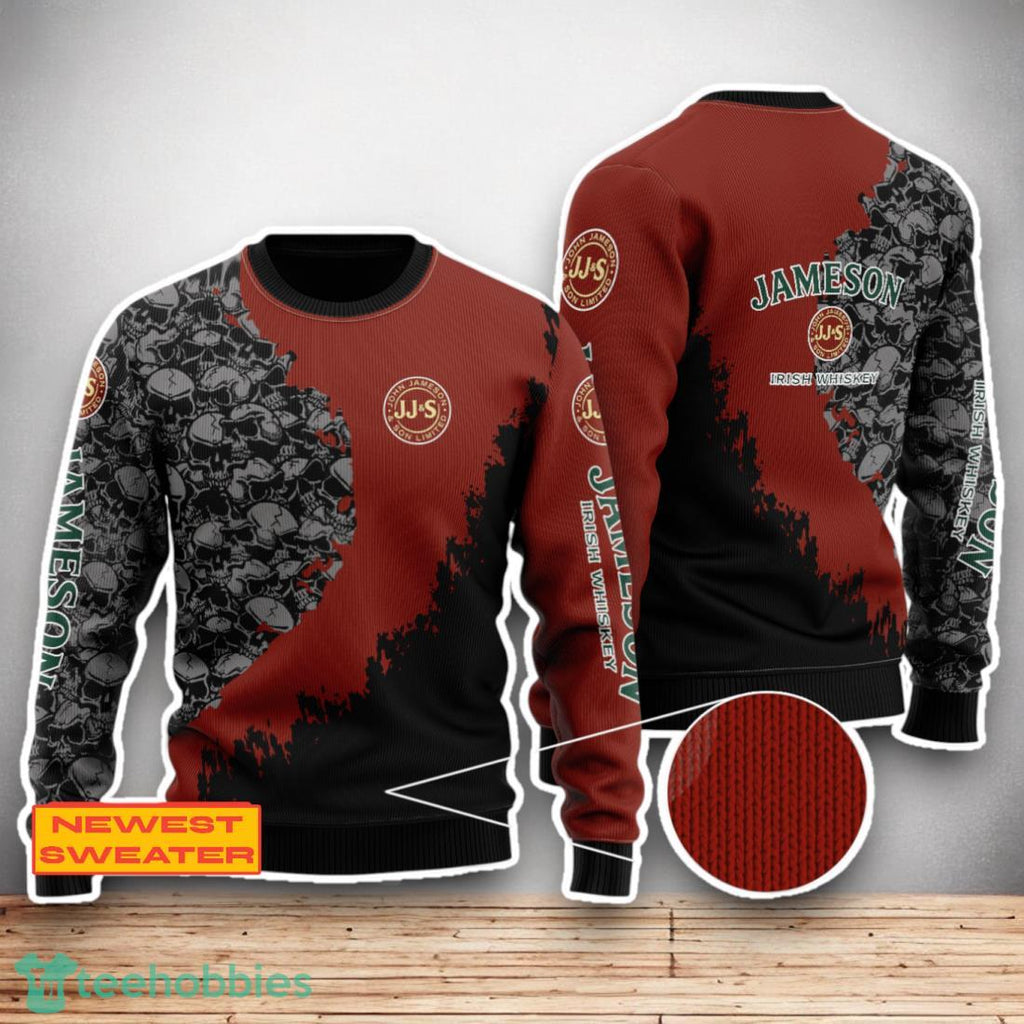 Jameson Irish Whiskey Skull Halloween Sweater For Men Women