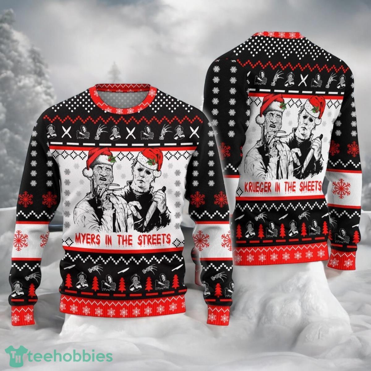 Jason Voorhees Xmas Sweater Horror Movie Christmas 3D Ugly Sweater For Men And Women