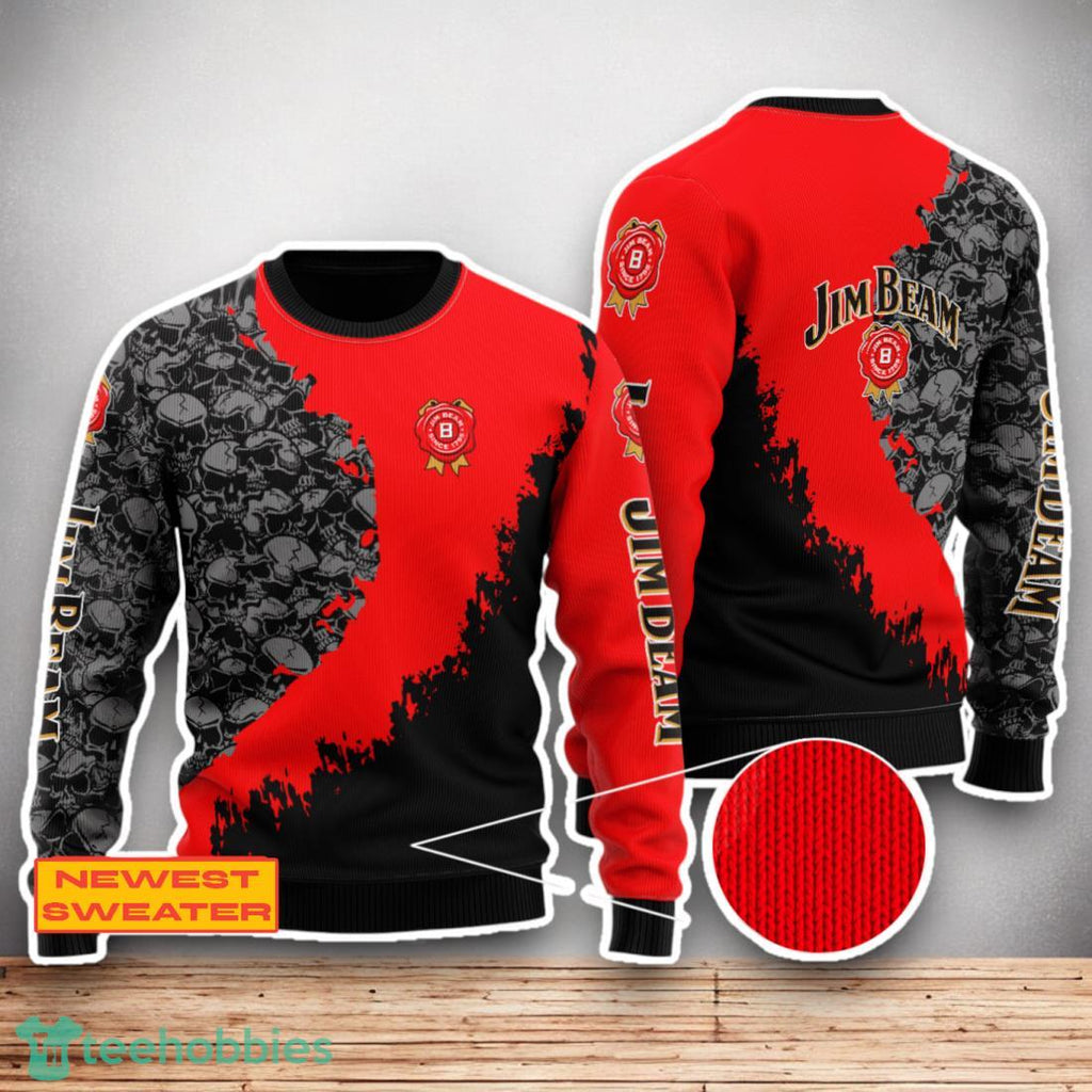Jim Beam Skull Halloween Sweater For Men Women