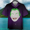 Joker Happy Face Purple Hawaiian Shirt Impressive Gift