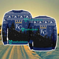 Kansas City Royals MLB Knitting Pattern Christmas Tree Pine Happy Ugly Sweater Merry Chistmas