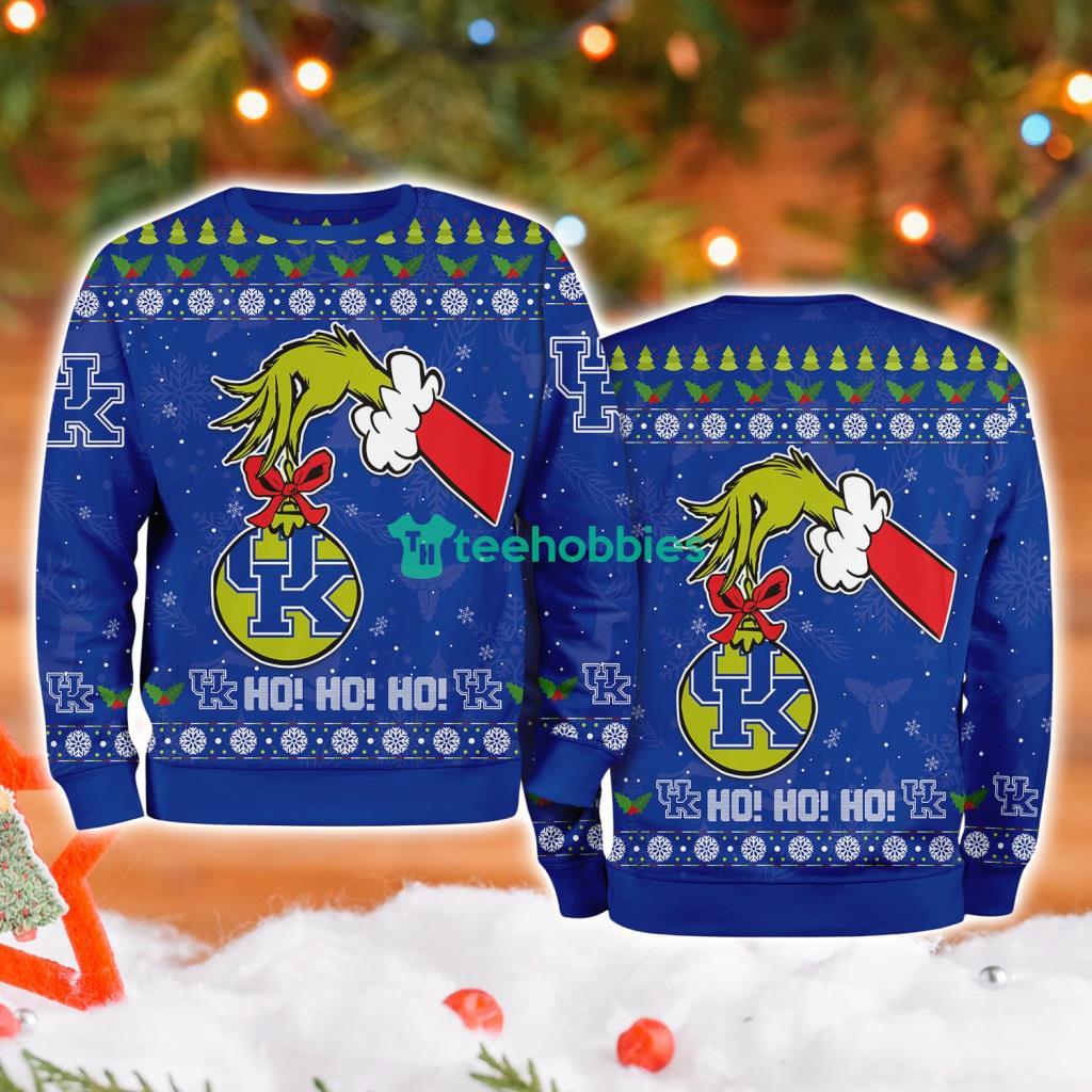 Kentucky Wildcats Ncaa Grinch Hand Ugly Christmas Sweater 3D