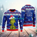 Kentucky Wildcats NCAA The Grinch Funny Merry Christmas Ugly Sweater 3D New Trend