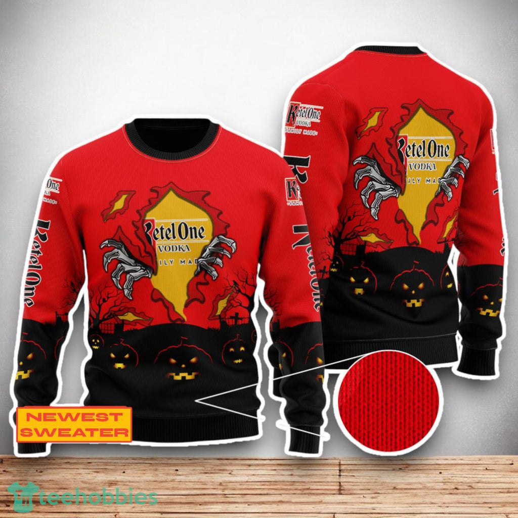 Ketel One Scary Night Halloween Hand Pull Out Sweater For Men Women