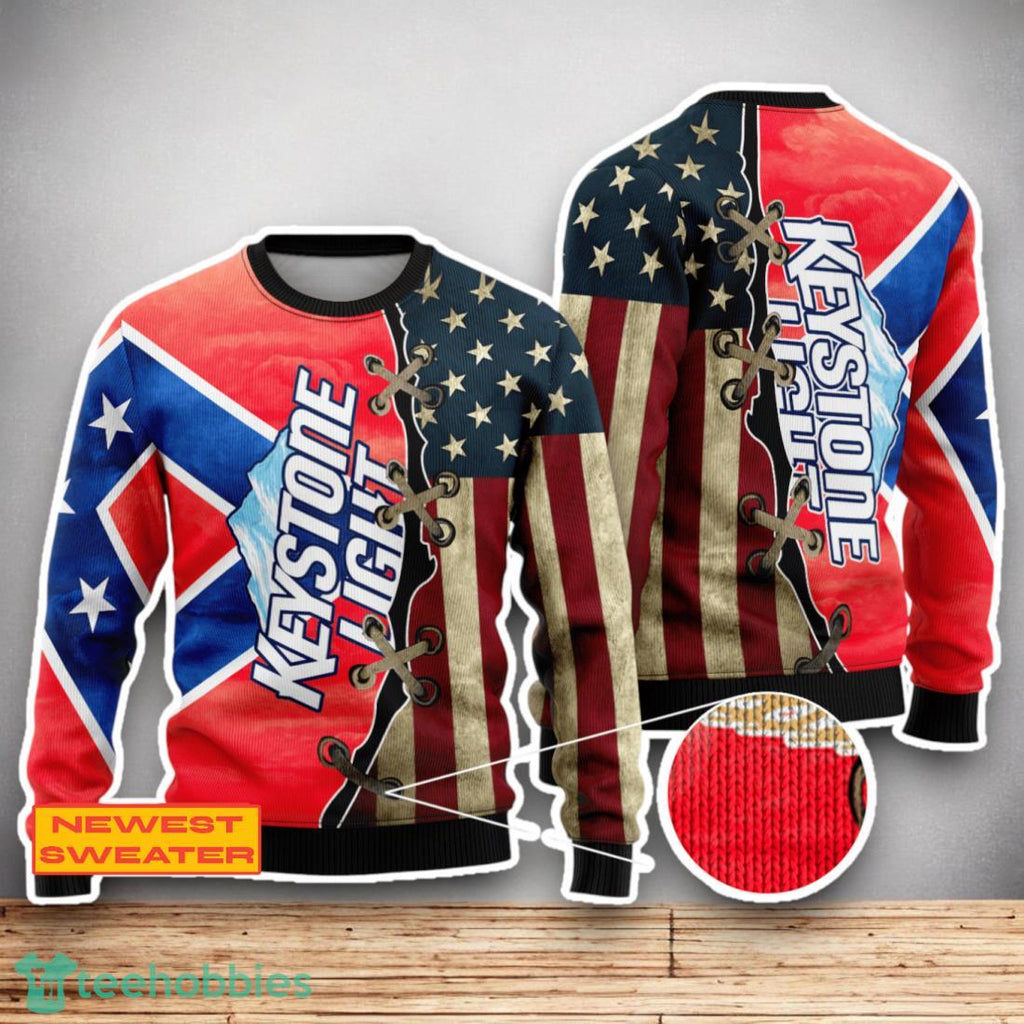 Keystone Light USA Flag 3D Sweater For Men Women