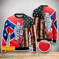 Keystone Light USA Flag 3D Sweater For Men Women