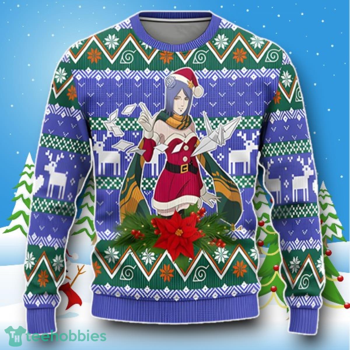 Konan Akatsuki Ugly Christmas Sweater Style Gift 3D Gift For Men And Women