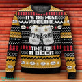 Krombacher It’s The Most Wonderful Time For A Beer Ugly Christmas Sweater 3D Design For Men Women