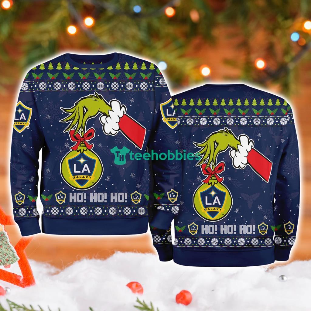 La Galaxy Grinch Hand Ugly Christmas Sweater 3D