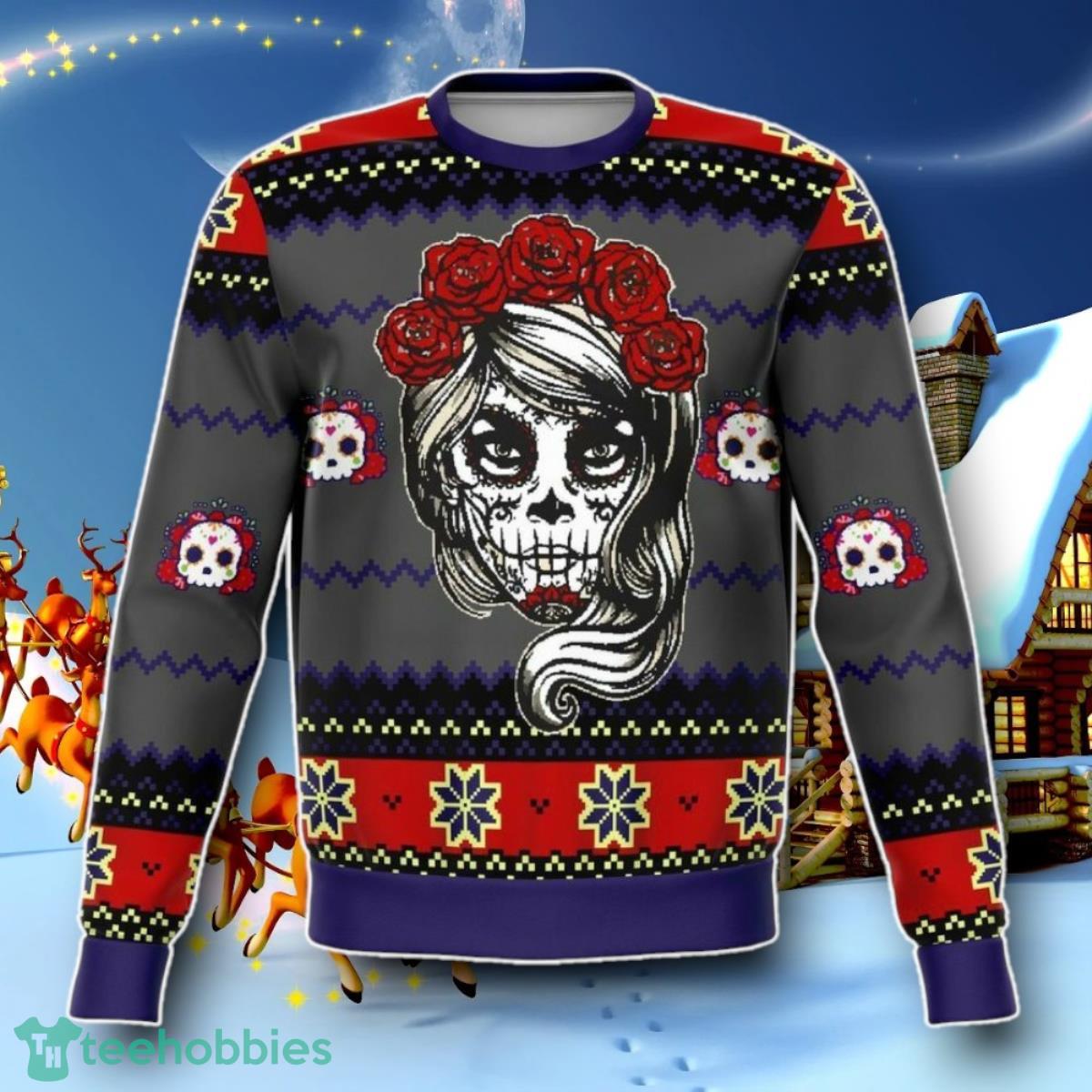 LADY DEAD DAY Ugly Christmas 3D Sweater Special Gift Jumper