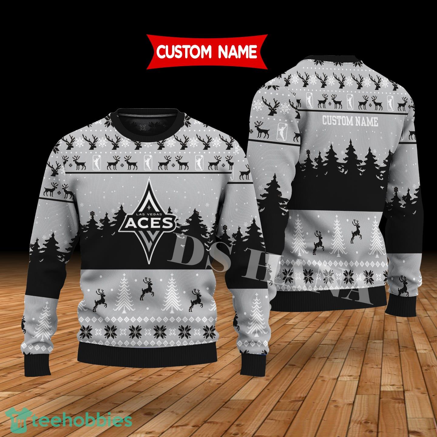 Las Vegas Aces Custom Name Merry Xmas Sweater For Soccer Sport Team’s Fans Sweater