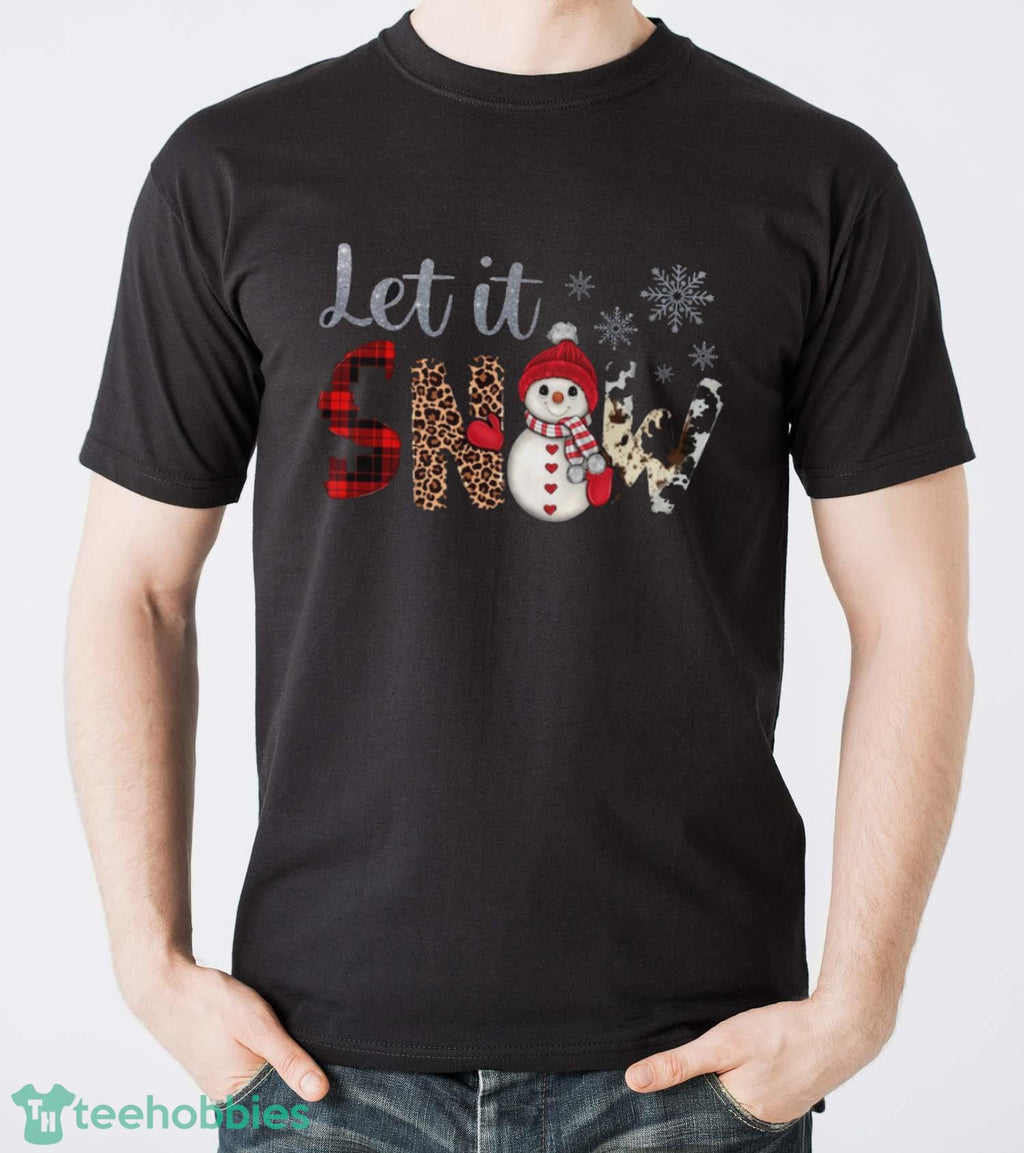 Let it Snow Sweatshirt, Snowman Christmas Sweater, Snowflake Sweatshirt