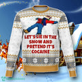 Lets Lie In The Snow And Pretend Dank Ugly Christmas 3D Sweater Special Gift