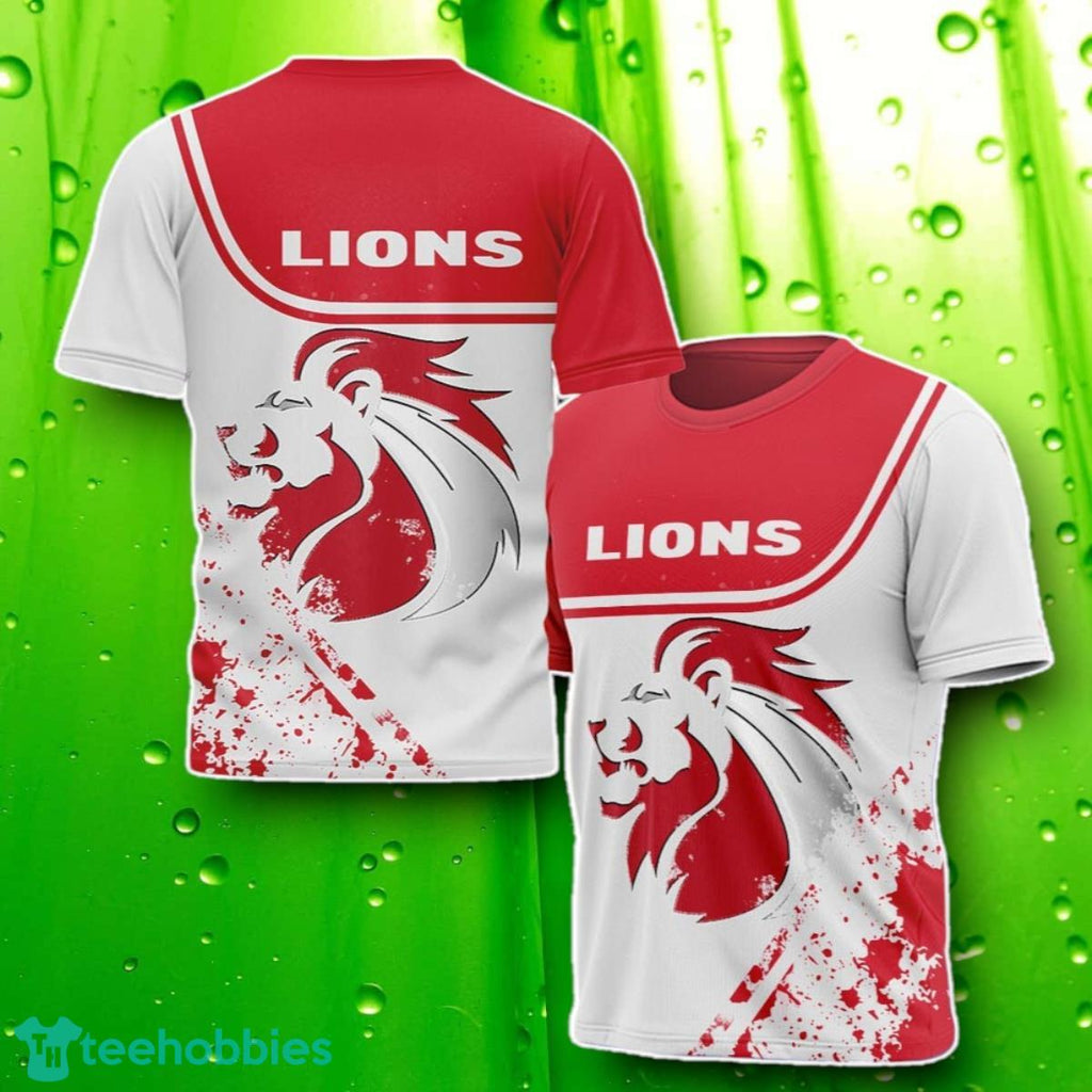 Lions Rugby 3D T-Shirt Stylish Gifts For Men And Women