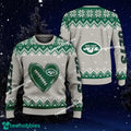 Logo Pattern Heart Football New York Jets Christmas 3D Sweater For Men Women