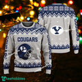 Logo Pattern Helmet BYU Cougars Christmas Sweater Gift For Adult