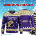 Logo Pattern Helmet James Madison Dukes Christmas Sweater For Men Women