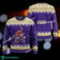 Logo Pattern Muppets Play Drums James Madison Dukes Christmas Sweater Gift For Adult