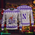 Logo Pattern Muppets Play Drums Northwestern Wildcats Christmas Sweater For Men Women