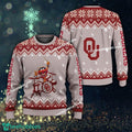 Logo Pattern Muppets Play Drums Oklahoma Sooners Christmas 3D Sweater Gift For Adult