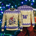 Logo Pattern Muppets Play Drums Washington Huskies Christmas Sweater Gift For Adult